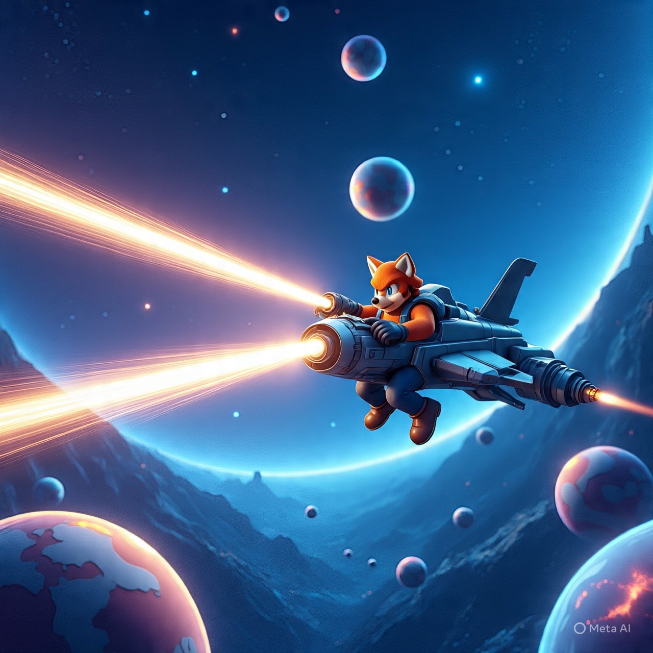 Fox McCloud in Super Mario Galaxy: Crossover Concept.www.dailyupdates360.com