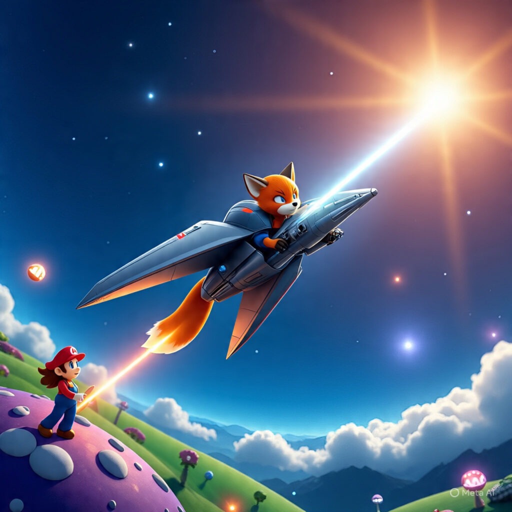 Fox McCloud in Super Mario Galaxy: Crossover Concept Fox McCloud in Super Mario Galaxy: Crossover Concept.www.dailyupdates360.com