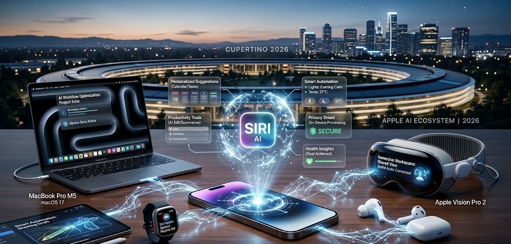 Apple AI Ecosystem Update 2026: Smarter iPhone & Mac. www.dailyupdates360.com