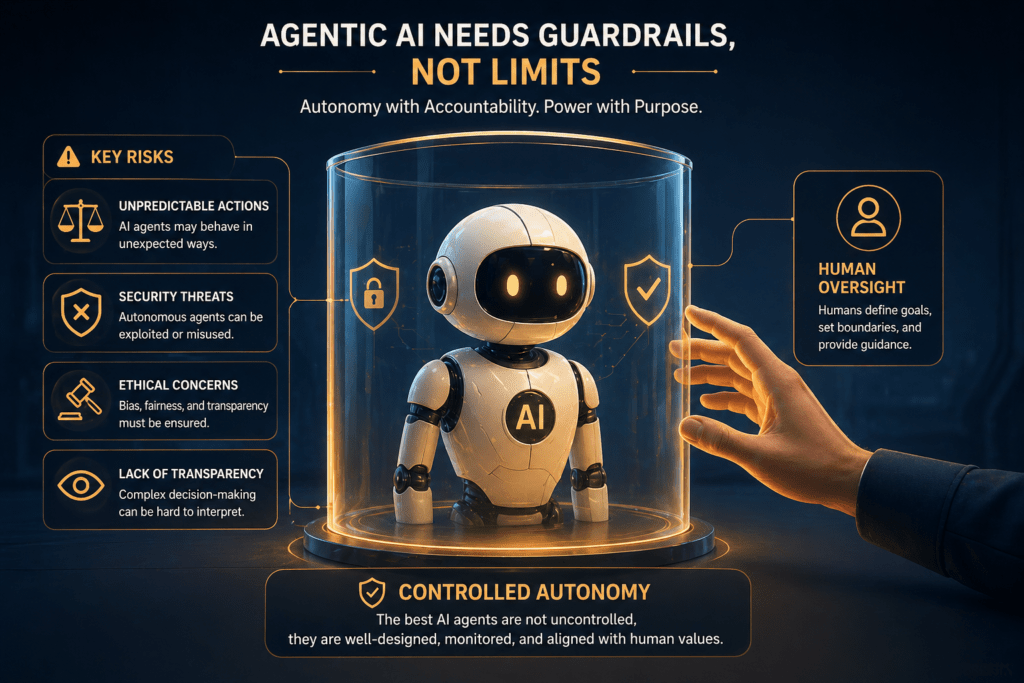 "Human oversight and control of agentic AI systems to ensure safety and reliability"