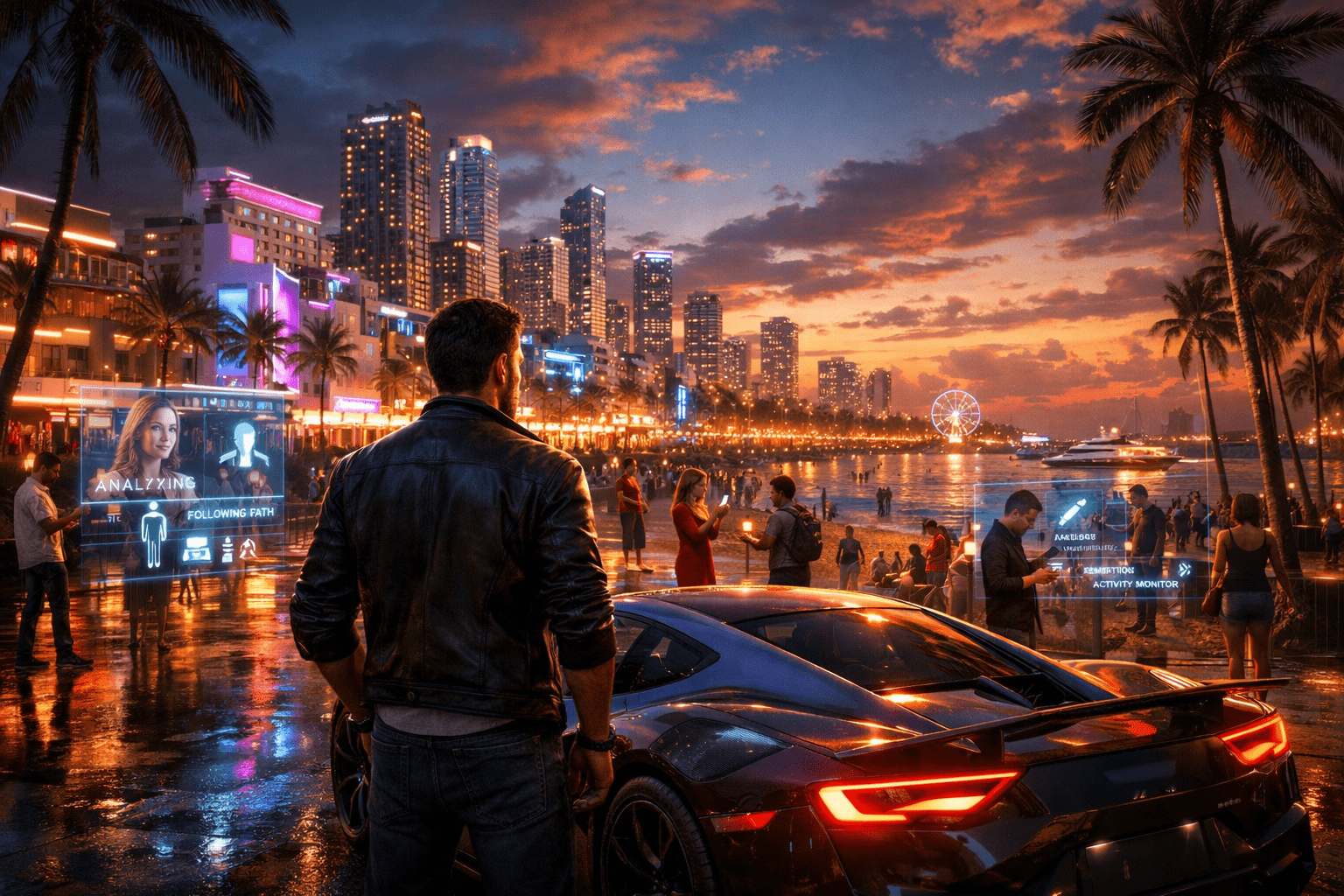 GTA 6 Vice City open world with AI-powered NPCs and next-gen PS5 Pro graphics in 2026